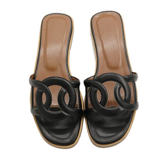 Circle Design Women's Summer Flats Slipers