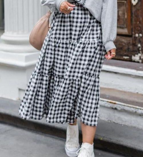 Plaid Maxi Skirts