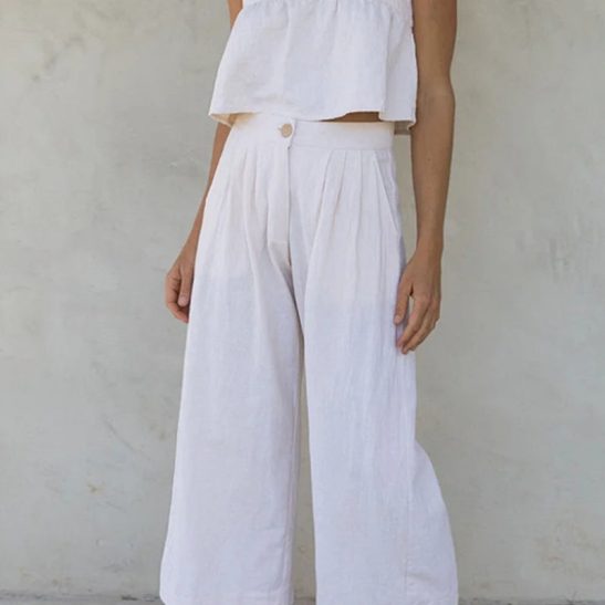 Casual Solid Buttons Square Collar Sleeveless Two Pieces